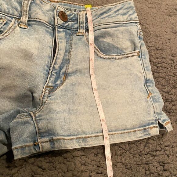 American Eagle Light Washed Jean Shorts Sz 0 - Picture 6 of 12